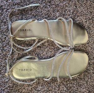 Torrid Gold Glitter Sandal